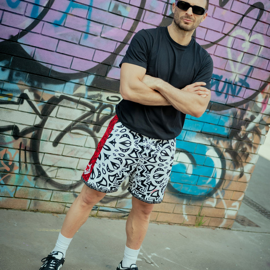 MANDALA - pantalone sportivo corto