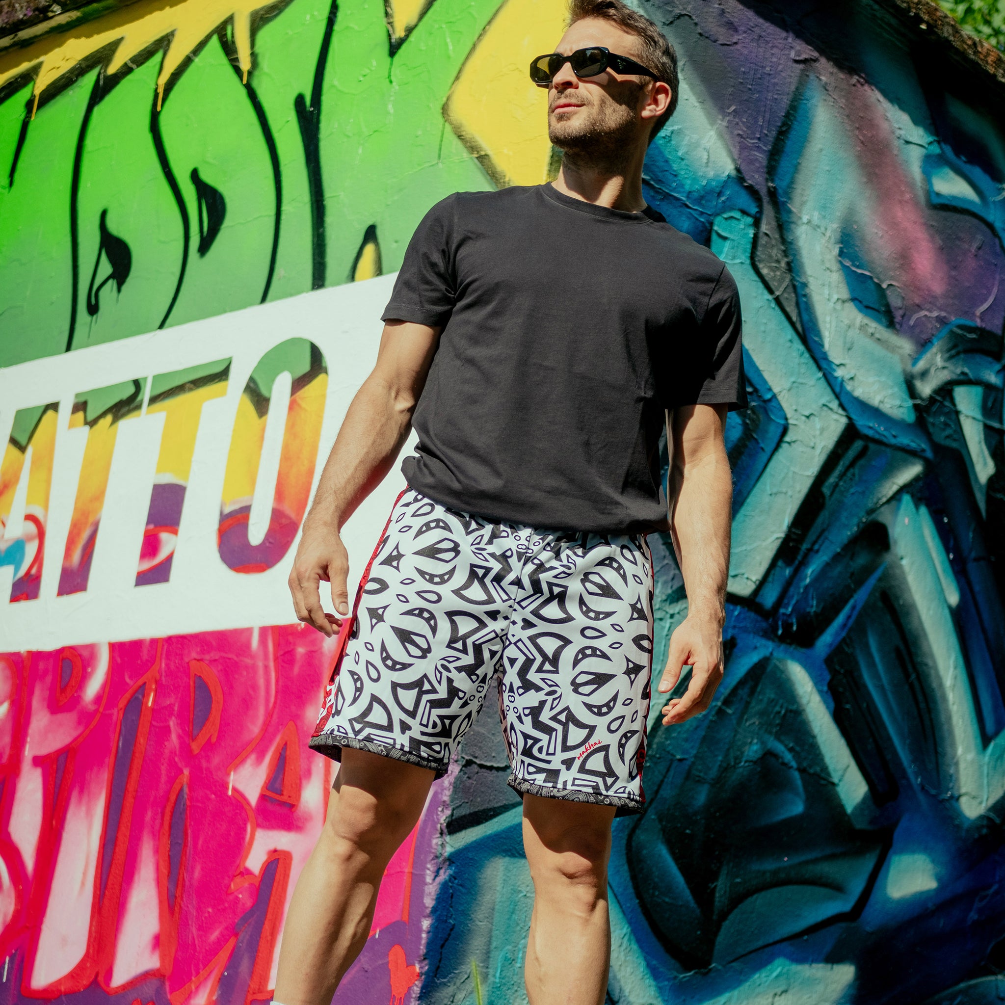 MANDALA - pantalone sportivo corto